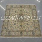 tappeto persiano Nain 9 Fili quadrato fondo avorio 156x147 cm