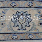 tappeto persiano Nain 9 Fili quadrato fondo avorio 156x147 cm