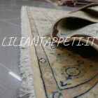 tappeto persiano Nain 9 Fili quadrato fondo avorio 156x147 cm