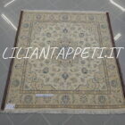 tappeto persiano Nain 9 Fili quadrato fondo avorio 156x147 cm