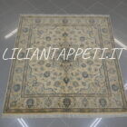 tappeto persiano Nain 9 Fili quadrato fondo avorio 156x147 cm