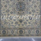 tappeto persiano Nain 9 Fili quadrato fondo avorio 156x147 cm