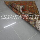 antico tappeto persiano sarab multicolore fondo marrone e colori naturali 161x122 cm
