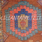 antico tappeto persiano sarab multicolore fondo marrone e colori naturali 161x122 cm