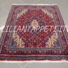 scendiletti persiani saruk fondo rosso 80x64-80x66 cm lana su cotone