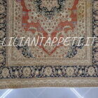 antico tappeto tabriz haji jalili color arancio bruciato circa 1900 180x120 cm