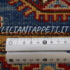 tappeto passatoia fondoletto kazak afghano azzurro 175x63 cm