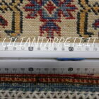 tappeto passatoia fondoletto kazak afghano azzurro 225x77 cm