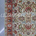 tappeto persiano veramin di vecchia manifattura fondo avorio 302x220 cm lana su cotone