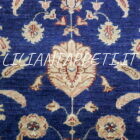 passatoia elegante orientale per il corridoio fondo blu 295x75 cm