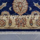 passatoia elegante orientale per il corridoio fondo blu 295x75 cm