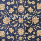 tappeto orientale ziegler fondo blu da salotto lana su cotone 299x203 cm