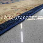 tappeto orientale ziegler fondo blu da salotto lana su cotone 299x203 cm