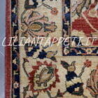 tappeto grande orientale ziegler afghano decorativo da sala fondo rosso mattone 420x296 cm