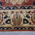tappeto grande orientale ziegler afghano decorativo da sala fondo rosso mattone 420x296 cm