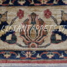 tappeto grande orientale ziegler afghano decorativo da sala fondo rosso mattone 420x296 cm