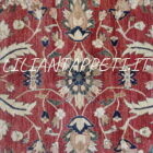 tappeto grande orientale ziegler afghano decorativo da sala fondo rosso mattone 420x296 cm