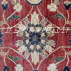 tappeto grande orientale ziegler afghano decorativo da sala fondo rosso mattone 420x296 cm