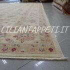 grande tappeto moderno ziegler extra annodato a mano fondo avorio 344x243 cm