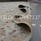 grande tappeto moderno ziegler extra annodato a mano fondo avorio 344x243 cm