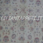 grande tappeto moderno ziegler extra annodato a mano fondo avorio 344x243 cm