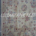 grande tappeto moderno ziegler extra annodato a mano fondo avorio 344x243 cm