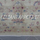grande tappeto moderno ziegler extra annodato a mano fondo avorio 344x243 cm