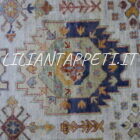 grande tappeto moderno ziegler extra annodato a mano fondo avorio 354x275 cm