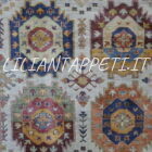 grande tappeto moderno ziegler extra annodato a mano fondo avorio 354x275 cm