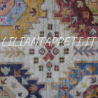 grande tappeto moderno ziegler extra annodato a mano fondo avorio 354x275 cm