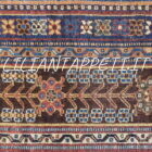 tappeto antico persiano gashgai da salotto fondo rosso mattone 221x157 cm tutto lana