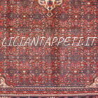 tappeto persiano hamadan, hosseinabad fondo rosso lana su cotone da salotto 304x220 cm