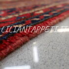 tappeto persiano hamadan, hosseinabad fondo rosso lana su cotone da salotto 304x220 cm