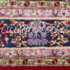 tappeto kirman fondo rosso floreale da sala 302x213 cm