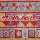 tappeto persiano meshkin lana su cotone color rosso arancio 233x149 cm