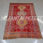 tappeto persiano meshkin lana su cotone color rosso arancio 233x149 cm