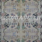 antico tappeto persiano tabriz da salotto fondo avorio decorativo 275x165 cm lana su cotone