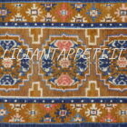 piccolo antico tappeto tibet del primo 900 146x85 cm