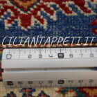 tappeto passatoia fondoletto kazak afghano azzurro 219x77 cm