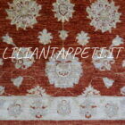 fondoletto-passatoia afghano ziegler per corridoio fondo rosso lana su cotone 245x80 cm