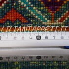 tappeto orientale ziegler floreale fondo verde da salotto in lana 251x181 cm