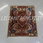 piccolo tappeto persiano bakhtiari antico lana su cotone 85x67 cm