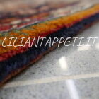 piccolo tappeto persiano bakhtiari antico lana su cotone 85x67 cm