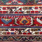 vecchio tappeto persiano Qashqai Kashkuli fondo verde con motivo Herati, lana su cotone, Persia meridionale 297x218 cm