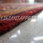 Grande tappeto persiano Heriz vecchio lana su cotone 460x350 cm rosso avorio