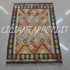 piccolo kilim afghano annodato a mano in lana 121x85 cm
