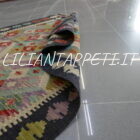 piccolo kilim afghano annodato a mano in lana 121x85 cm