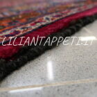tappeto persiano khorasan mashad Firmato 352x303 cm fondo rosso floreale