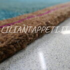 tappeto tibetano monocolore gabbeh verde in lana 203x140 cm
