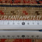 tappeto caucaso karabagh antico fondo nero in lana 382x102 cm motivo herati